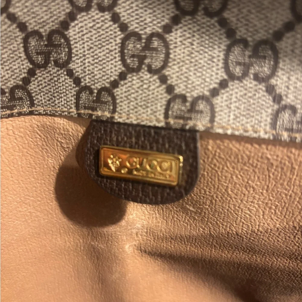 Gucci Monogram Canvas Leather Portfolio Vintage Laptop Bag - Picture 6 of 17